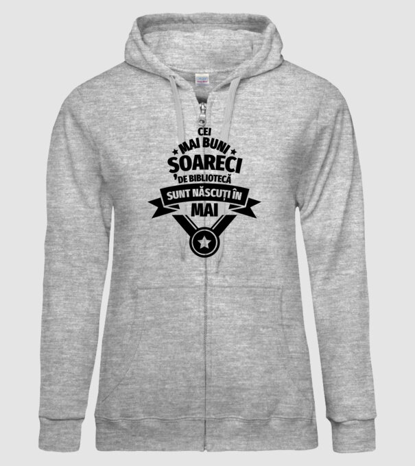Cei mai buni șoareci de bibliotecă sunt născuți în mai model gri pe tricou
