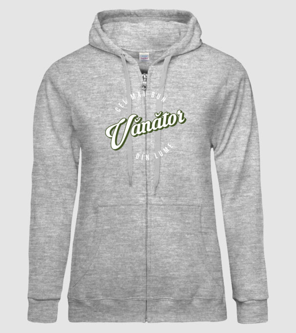 Cel mai bun Vănător din lume model gri pe tricou