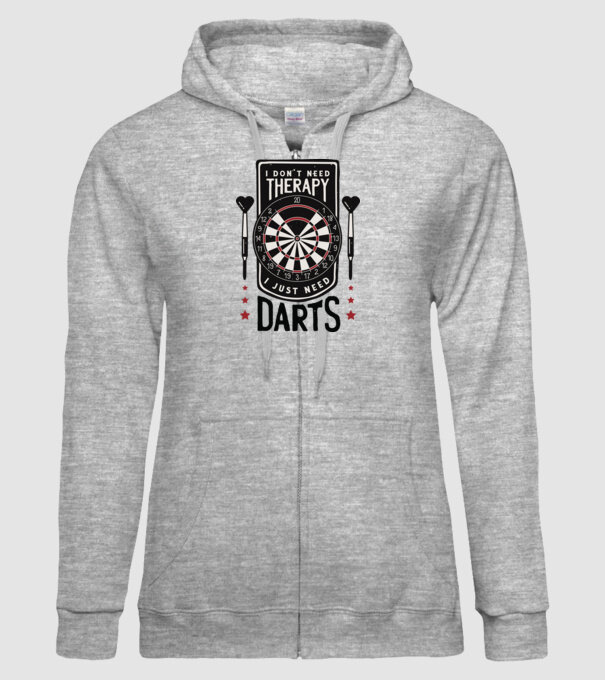 Darts Therapy model gri pe tricou