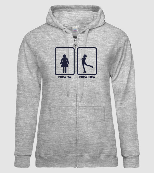 fiica ta - fiica mea model gri pe tricou