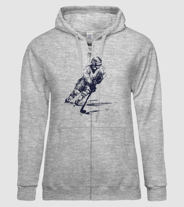 Hockey player model gri pe tricou