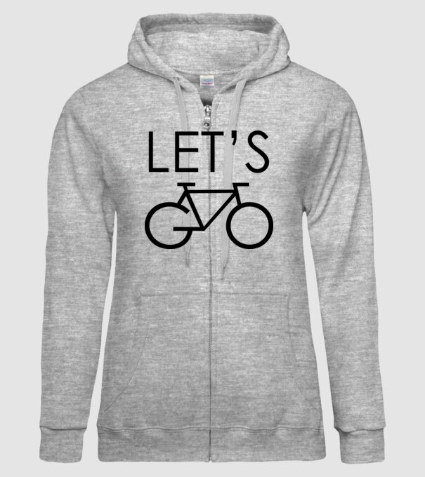 Let's go model gri pe tricou