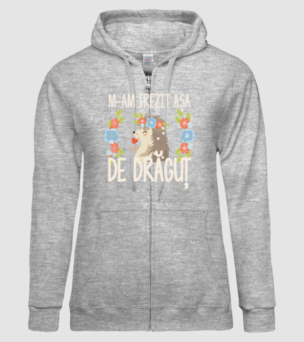 M-am trezit așa de drăguț model gri pe tricou