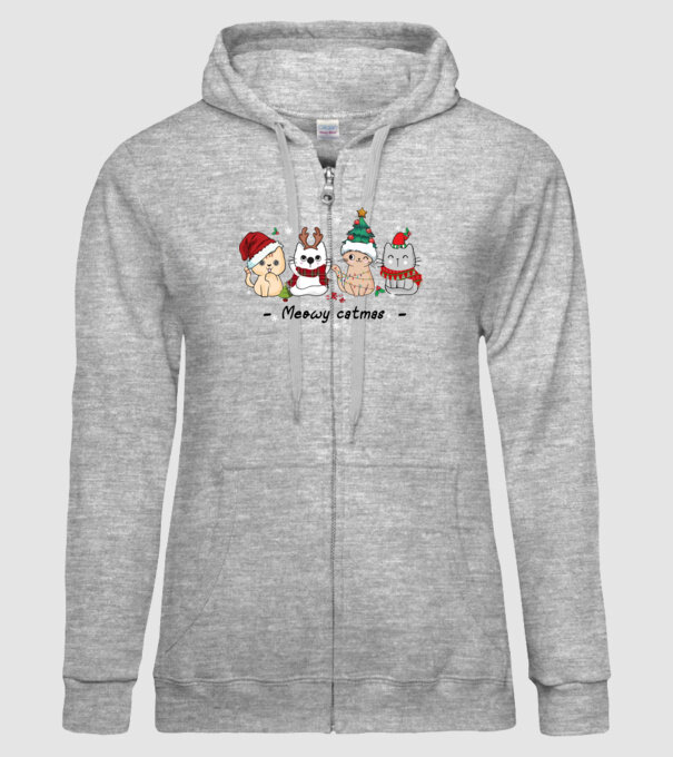 Meowy catmas 2 model gri pe tricou