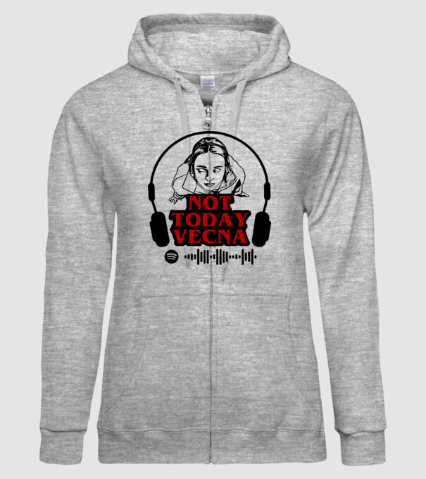 not today vecna model gri pe tricou