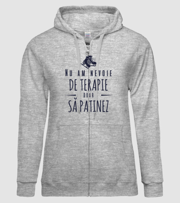 nu am nevoie de terapie doar să patinez model gri pe tricou