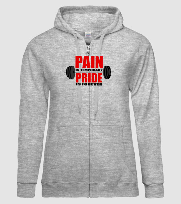 Pain is temporary model gri pe tricou