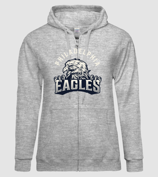 Philadelphia Eagles model gri pe tricou