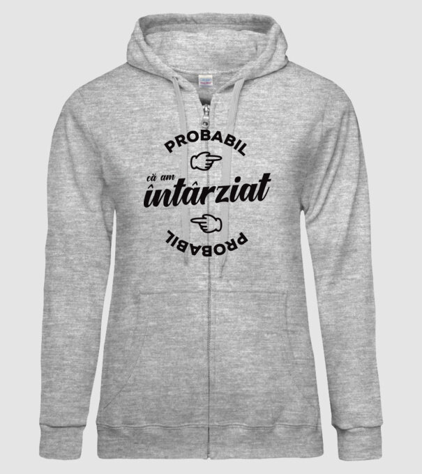 Probabil că am întârziat model gri pe tricou
