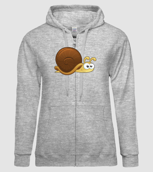 Snail model gri pe tricou