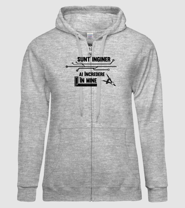 Sunt inginer, ai încredere în mine model gri pe tricou