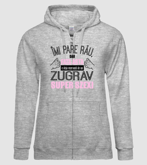 Îmi pare rău, dar fata asta e deja rezervată de un ZUGRAV super sexy model gri pe tricou