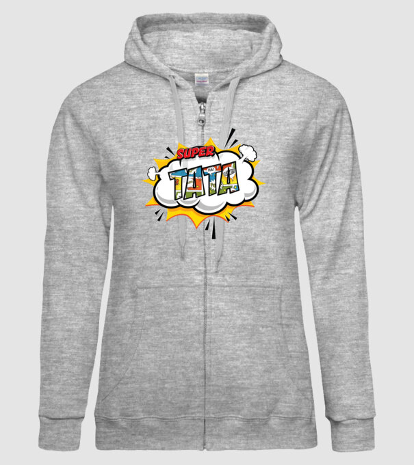 Super tata model gri pe tricou