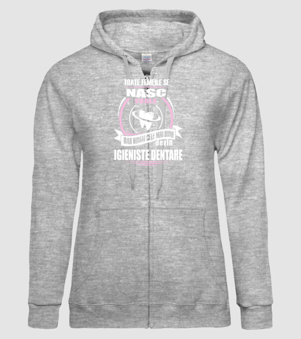 Toate femeile se nasc egale, dar numai cele mai bune devin igieniste dentare model gri pe tricou