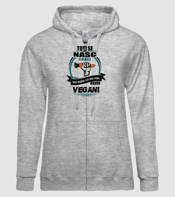 toți se nasc egali, dar numai cei mai buni devin vegani model gri pe tricou