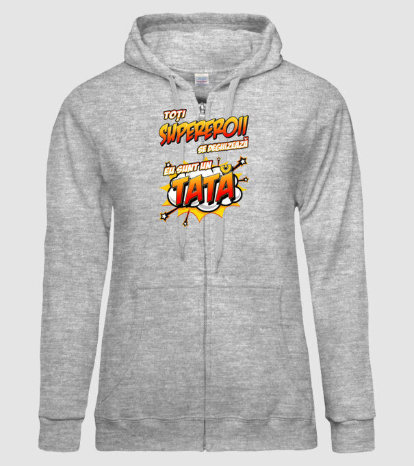 Toți supereroii se deghizează, eu sunt un tată model gri pe tricou