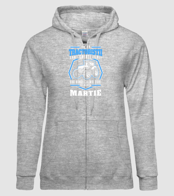 Toți tractoriștii sunt creați egali, dar numai cei mai buni sunt născuți în martie model gri pe tricou