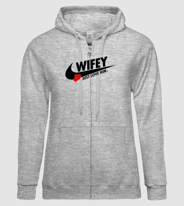 Wifey Just love him model gri pe tricou