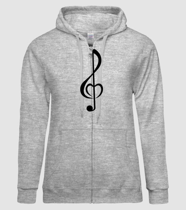 a-nota muzicală model gri pe tricou