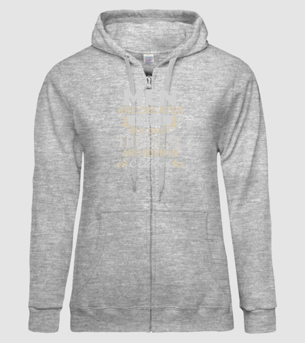All men created equal but only the beat are born in october model gri pe tricou