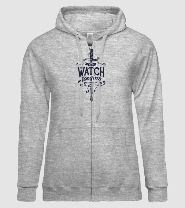 And now my watch begins model gri pe tricou