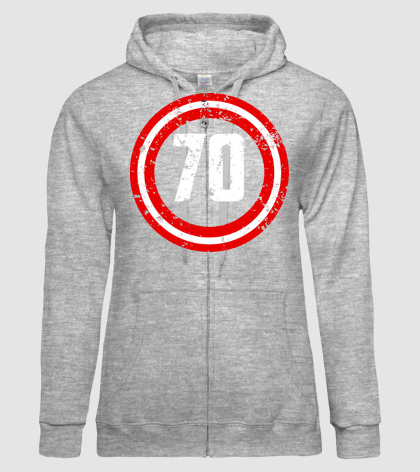 Birthday captain 70 Years old model gri pe tricou