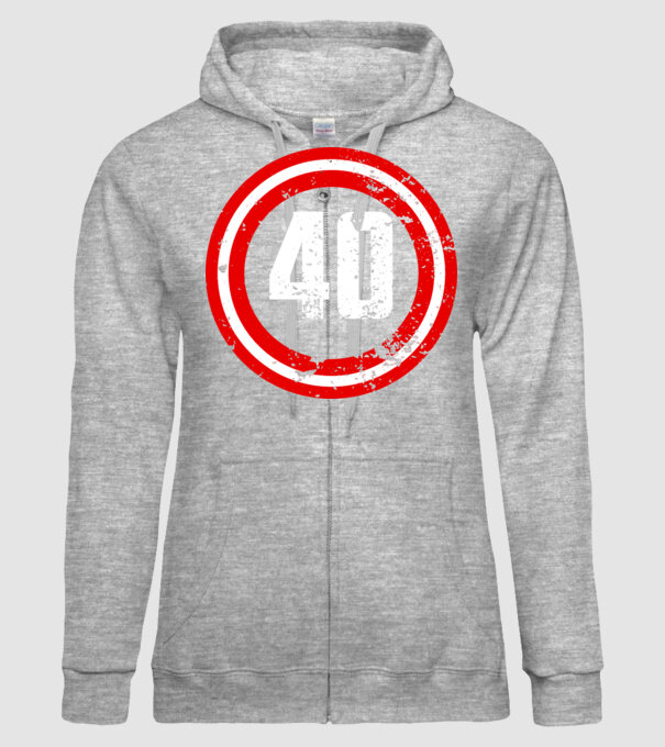Birthday captain 40 Years old model gri pe tricou