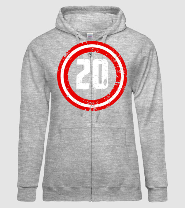 Birthday captain 20 Years old model gri pe tricou