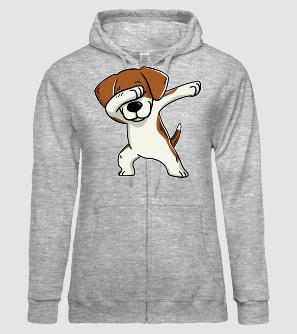 Beagle DAB model gri pe tricou