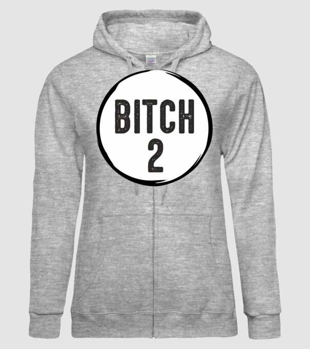 BITCH 2 model gri pe tricou