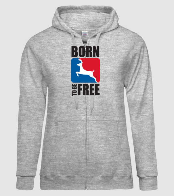 born to be free model gri pe tricou