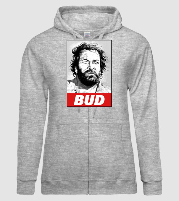 Bud Spencer halftone model gri pe tricou