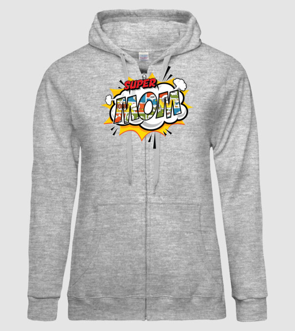 Comic Mom model gri pe tricou