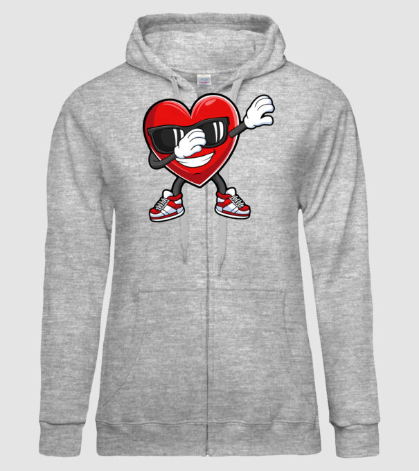 Dab inima model gri pe tricou