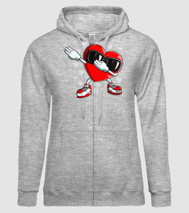 Dab inima model gri pe tricou