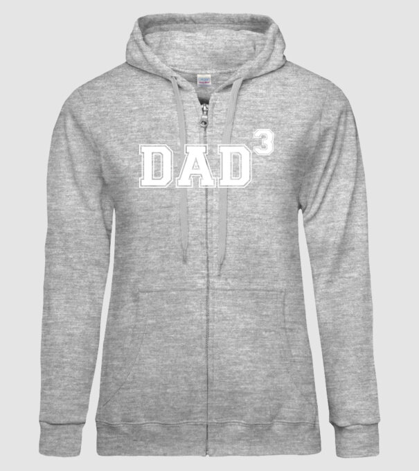 Dad for three model gri pe tricou