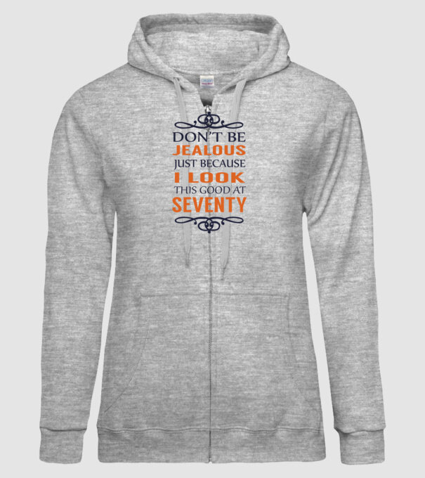 'Don''t be jealous - 70' model gri pe tricou