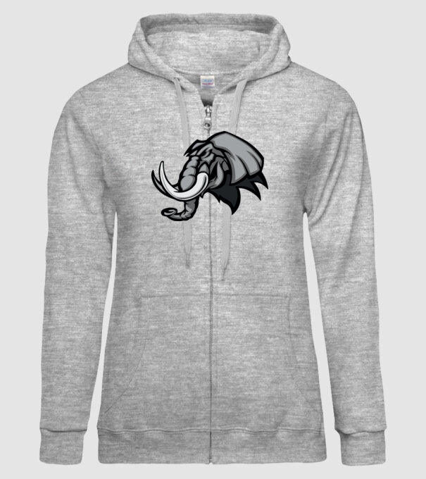 Elephant model gri pe tricou