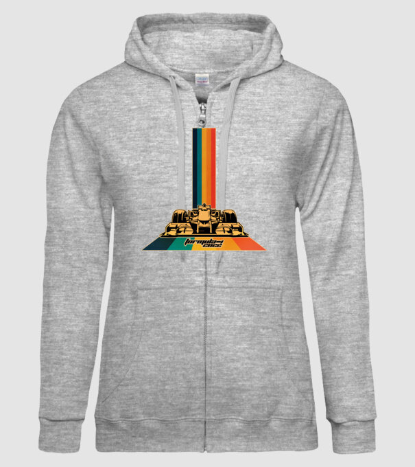 f1 retro car model gri pe tricou