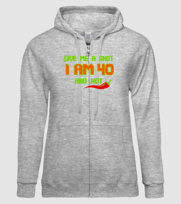 Give me a shot - 40 model gri pe tricou