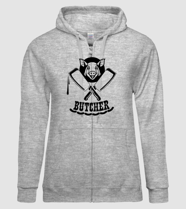 Măcelar model gri pe tricou