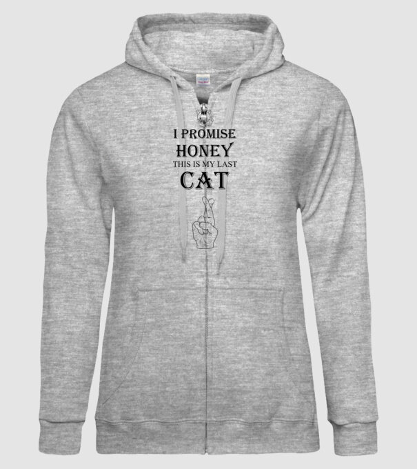 I promise honey, this is my last cat model gri pe tricou