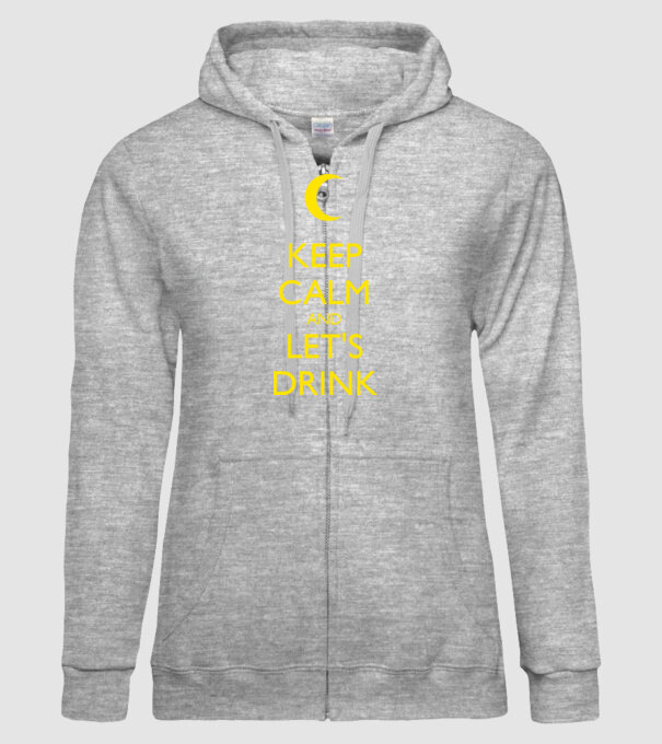 keep calm and lets drink model gri pe tricou