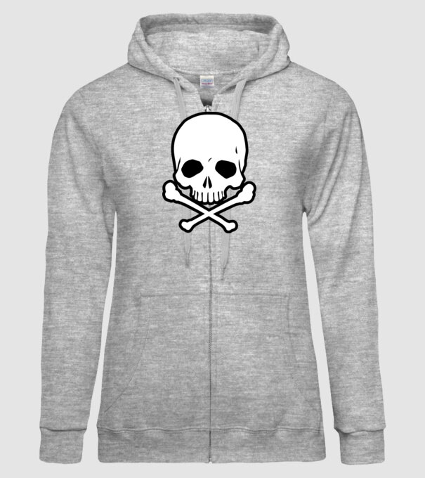 Craniu model gri pe tricou