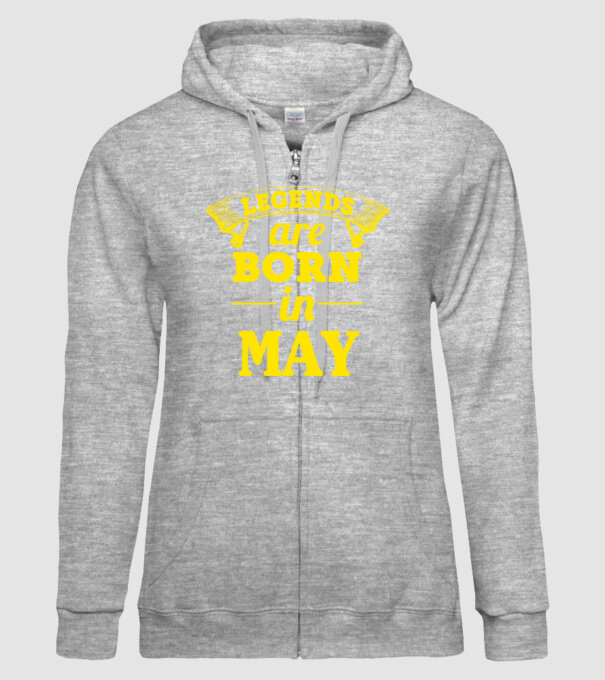 Legends are born in May model gri pe tricou