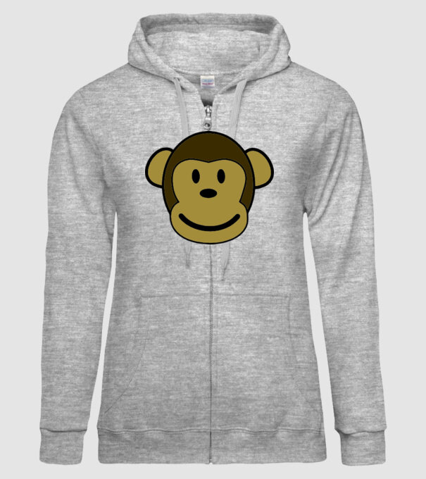 Maimuță model gri pe tricou