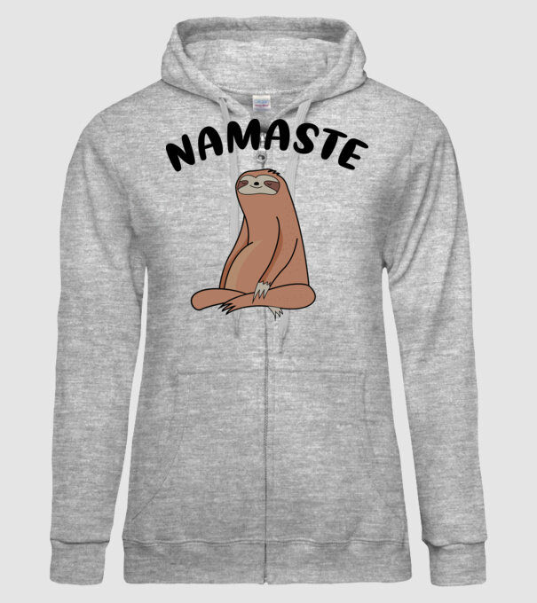 Leneș meditând model gri pe tricou