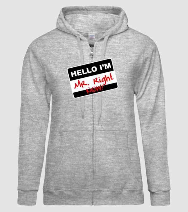 Mr Rigth Now.eps model gri pe tricou