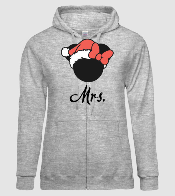 mrs christmas model gri pe tricou
