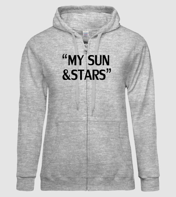 My sun and stars model gri pe tricou